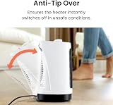 Pro Breeze 2000W Mini Ceramic Heater 2 Heat Settings Oscillation 60° White view 5