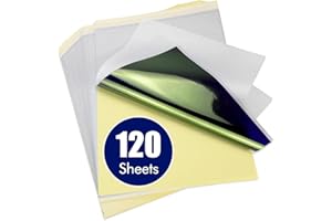 BIOMASER Tattoo Transfer Paper, 120 Sheets Tattoo Stencil Paper, Stencil Paper for Tattooing - A4 Size, 4 Layers Thermal Transfer Paper DIY Tattoo (120PCS)