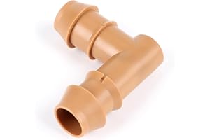 RedChili 30 Pcs 1/2 Inch Irrigation Tubing Elbow Fittings, 1/2" Drip Irrigation Barbed Elbow Connectors Fits 5/8", 1/2", .700" Drip Tubing for Garden Lawn Irrigation System