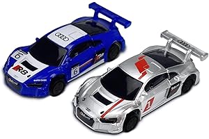 AGM MASTECH 1:87 Scale Slot Car Racing Vehicle, Front Lights, Double Contact Brushes, Compatible Mini Deluxe Block Building GD Series Race Set (GD-C1920) for Ages 14+