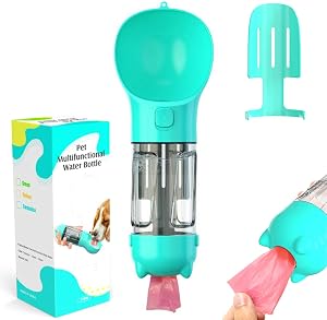 Portátil Botella de Agua para Perros 300ML,Antibacteriano