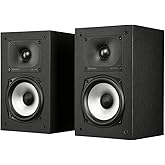 Polk Monitor XT15 Pair of Bookshelf or Surround Speakers - Hi-Res Audio Certified, Dolby Atmos & DTS:X Compatible, 1" Terylen