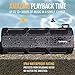 Waterproof Bluetooth Speaker, Alpatronix AX410 Portable Rugged Indoor/Outdoor 12 Watt Stereo Shockproof Wireless Speaker with Mic, Subwoofer & Carabiner for Cyclists, Smartphones & Computers - Black