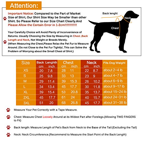 Koneseve Dog Shirts Blank TShirt Cotton Pet Clothes Soft, Breathable