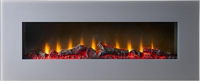 Adam Sureflame WM-9505 Grey 42 Inch Electric Wall Fire Remote Timer Thermostat