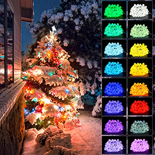 Cadena de Luces, 50 LED Guirnaldas de Luces USB, Guirnaldas Multicolor Led Luces, Luces de Cadena Impermeable con Temporizador y Control Remoto para Interior, Exterior, Fiesta, Jardín, Boda, Navidad