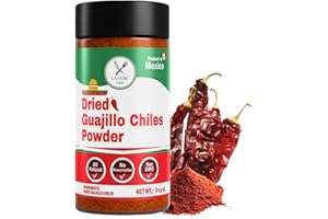 LA VOIE FOODS La Voie Guajillo Chile Powder 7 oz – Premium A Grade Mexico Red Chili Pepper Spice for Authentic Mexican Mole, Sauces, Stews, and Salsas