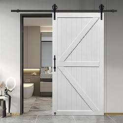 S&Z TOPHAND® 44in x 84in MDF Barn Door with 8FT