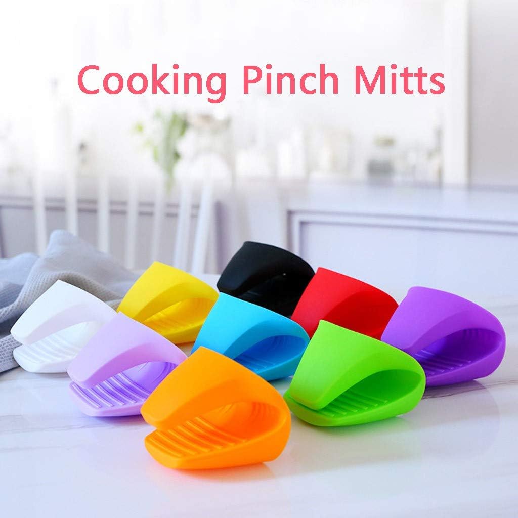 Luccase 1 Pairs Silicone Pot Holder Silicone Pot Grips Mini Oven Mitt