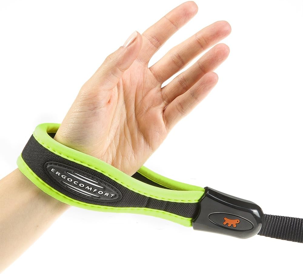 Ferplast ERGOFLUO G Ergonomic Dog Lead, Secure Grip with Soft Padding, Anti-Abrasion, Extra-Resistant Finished Seams - Image 5