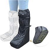 ECISZ Walking Boot Cover Medical Cast Boot Fracture Tall Walking Boot Cover Orthopedic for Men Women Air Walker Boot Covers for Outdoor Rain Snow Foot Boot Protector with Upgraded Sole