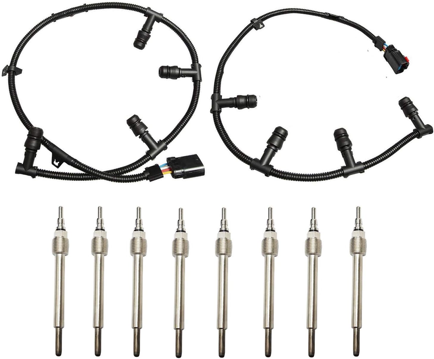 BETTERCLOUD Glow Plug Wire Harness Spark Plugs Set Right & Left Fit for 20042010 BETTERCLOUD Glow Plug Wire Harness Spark Plugs Set Right & Left Fit for 20042010