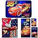 Disney Marvel New Shower Curtain & Hooks & Bath Towel & Memory Foam Mat Set (Cars, 17pcs Set)