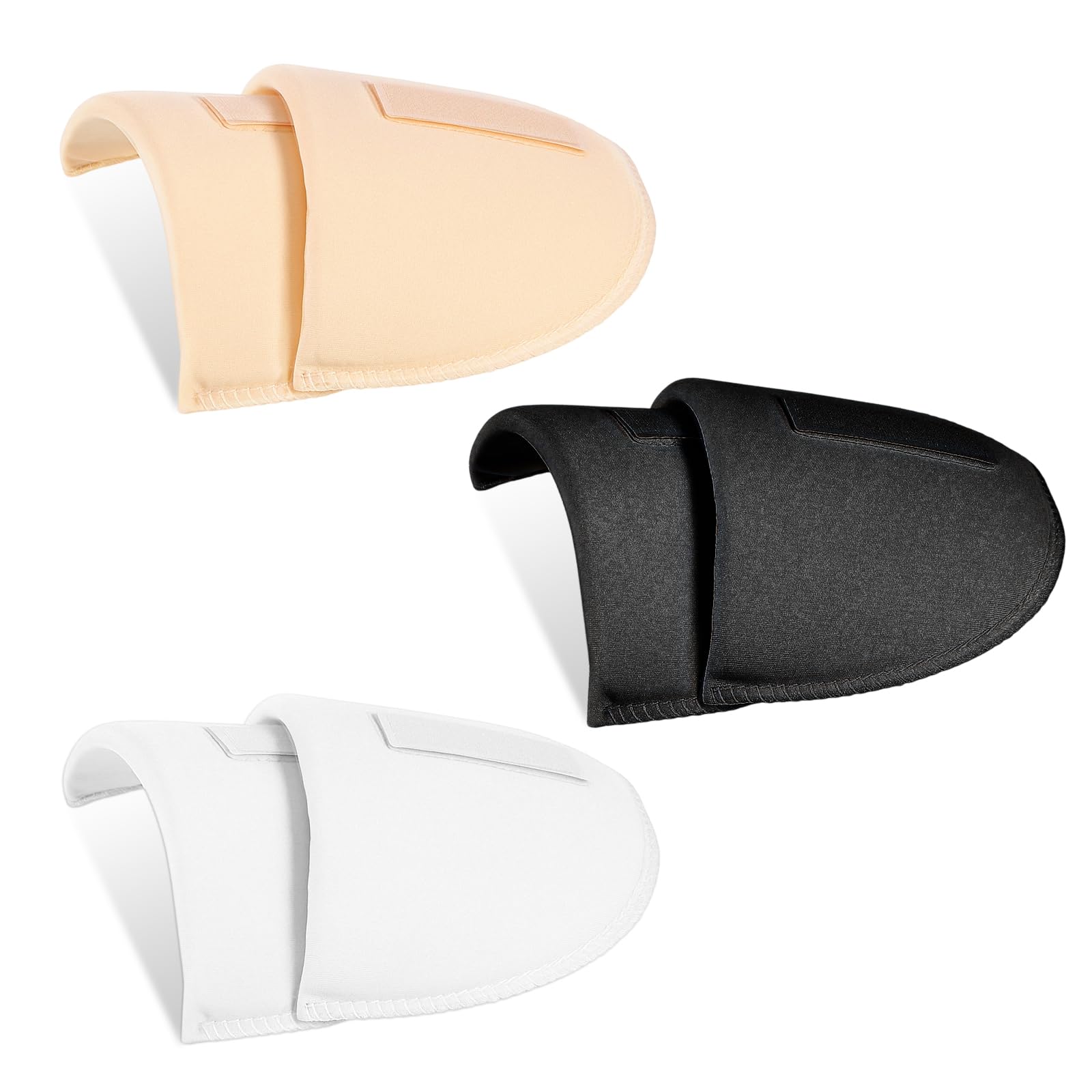 Photo 1 of 3 Pairs Shoulder Pads for Womens Clothing, Anti-Slip Detachable Hombreras para Ropa Mujer No-Sewing Required Breathable Set-in High Low Sponge Pad Men Blazer Clothes Sewing Accessories