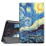 Fintie Slim Shell Case for Amazon Fire HD 8 (Previous Generation - 6th) 2016 release, Super Slim Lightweight Standing Cover with Auto Wake / Sleep, Starry Night