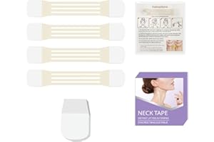 Instant Neck Lift Tape, 20Pcs Instant Face Neck Lifting & Firming Invisible Tape, High Elastic Breathable Strap Patch, Reusab