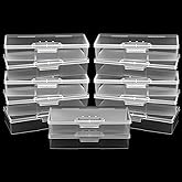 Lemecima 12Pcs Clear Manicure Tool Box, Personal Nail Box Storage Case for Organizing, Plastic Nail Tool Box for Manicure Pedicure Kit