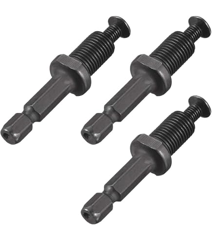 uxcell 1/4-inch Hex Shank 3/8 Inch Thread Drill Chuck Adapter w