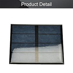 Fielect 5pcs 2V 0.6W Solar Panel Polysilicon Mini