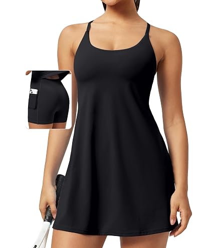 active dress with pull down shorts I dont think you have to choose between looking elevated and being comfortable. Here are Mom outfits Ive worn recently and they are all on sale! Comment OUTFITS and Ill send you a link to these two side big pockets Ewedoos Tennis Dress with Shorts