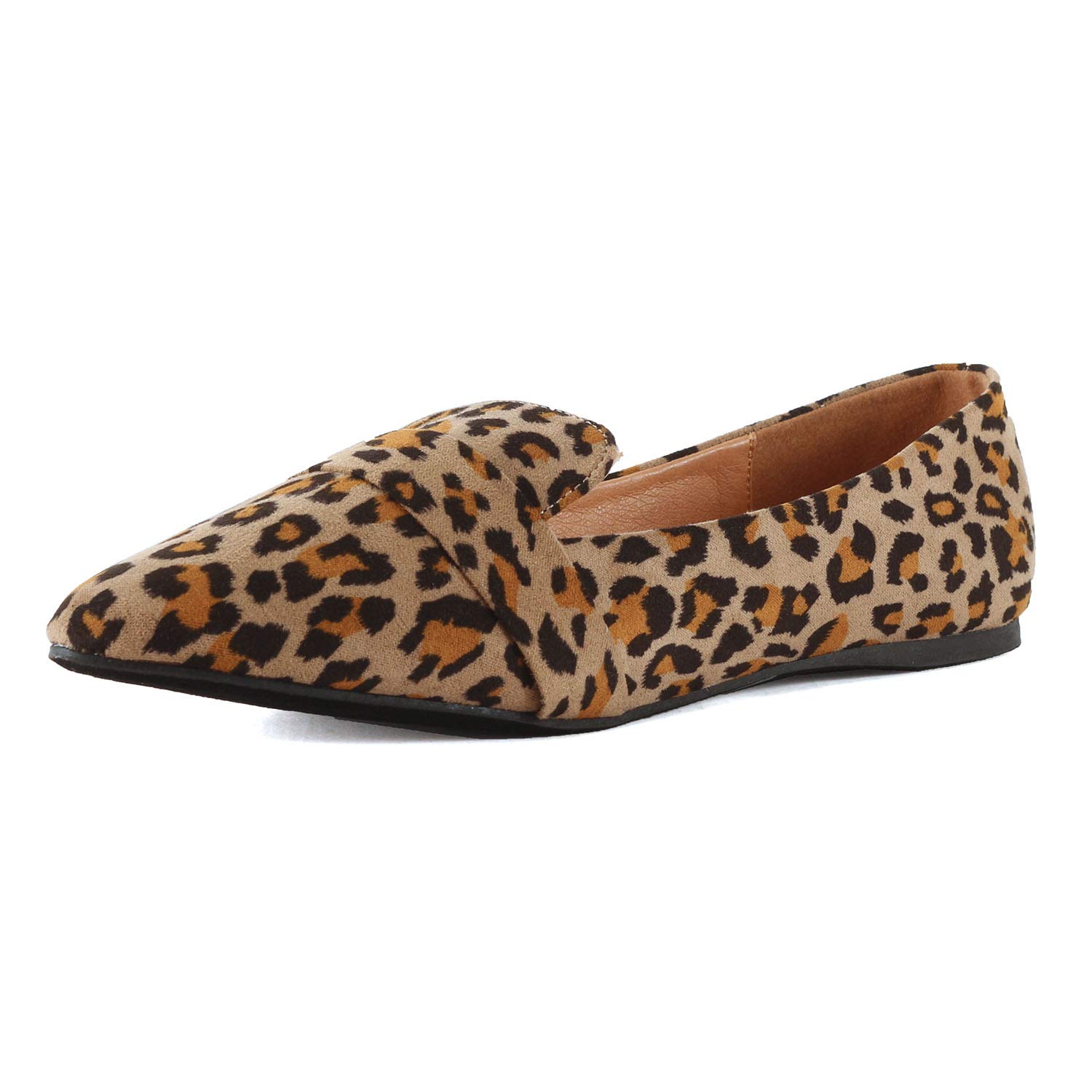 Guilty Heart Women Soft Comfortable Pointy Toe Slip On Penny Loafer Flats (7.5 M US, 06 Leopard) - Image 3