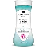 Summer's Eve Perimenopause Feminine Wash, 15 Fl Oz | Perimenopause Cooling Wash, Cooling pH-Balanced Formua with Eucalyptus, Removes Odor, pH balanced, Summers Eve Feminine Wash