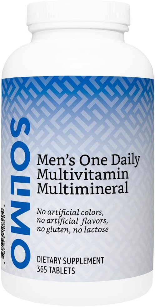  Brand - Solimo Men's One Daily Multivitamin Multimineral, 100 Tablets, Three Month Supply (Packaging may vary): Health & Personal Care
