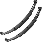 SEHNSUCHT Trailer Leaf Spring, 4 Leaf 1750lb Capacity Double Eye Leaf Springs for 3500lb Trailer Axle, 25-1/4"L, 1.75" Width, 3&rdquo; Free Open of Leaf Spring, Replace for SW4B, 2 Pieces