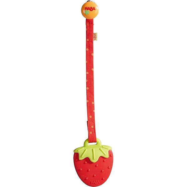 vibrating strawberry teething toy