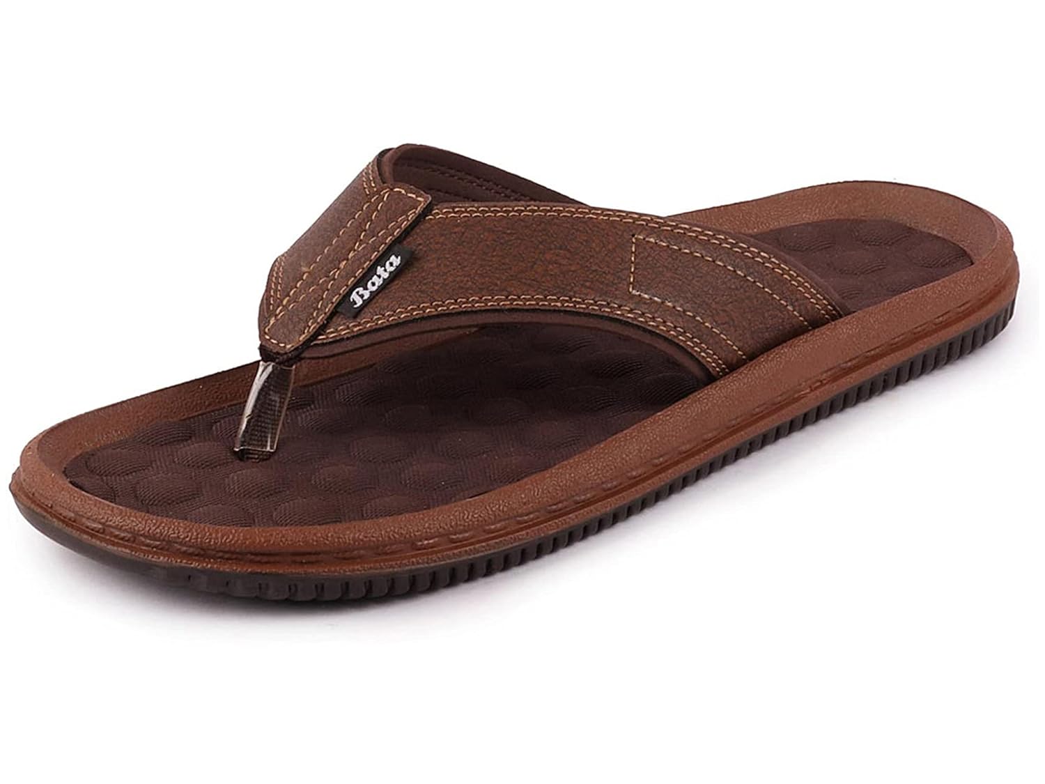 Buy Bata Men's 871471240 Brown Slip On Slippers (6 UK) at Amazon.in