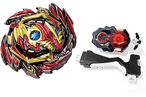 Hozuumo Gyro Battling Top Burst Gyro Toy Set, with Gyro Launchers and Handle Combat Battling Game, Gift for Kids Children, B-145