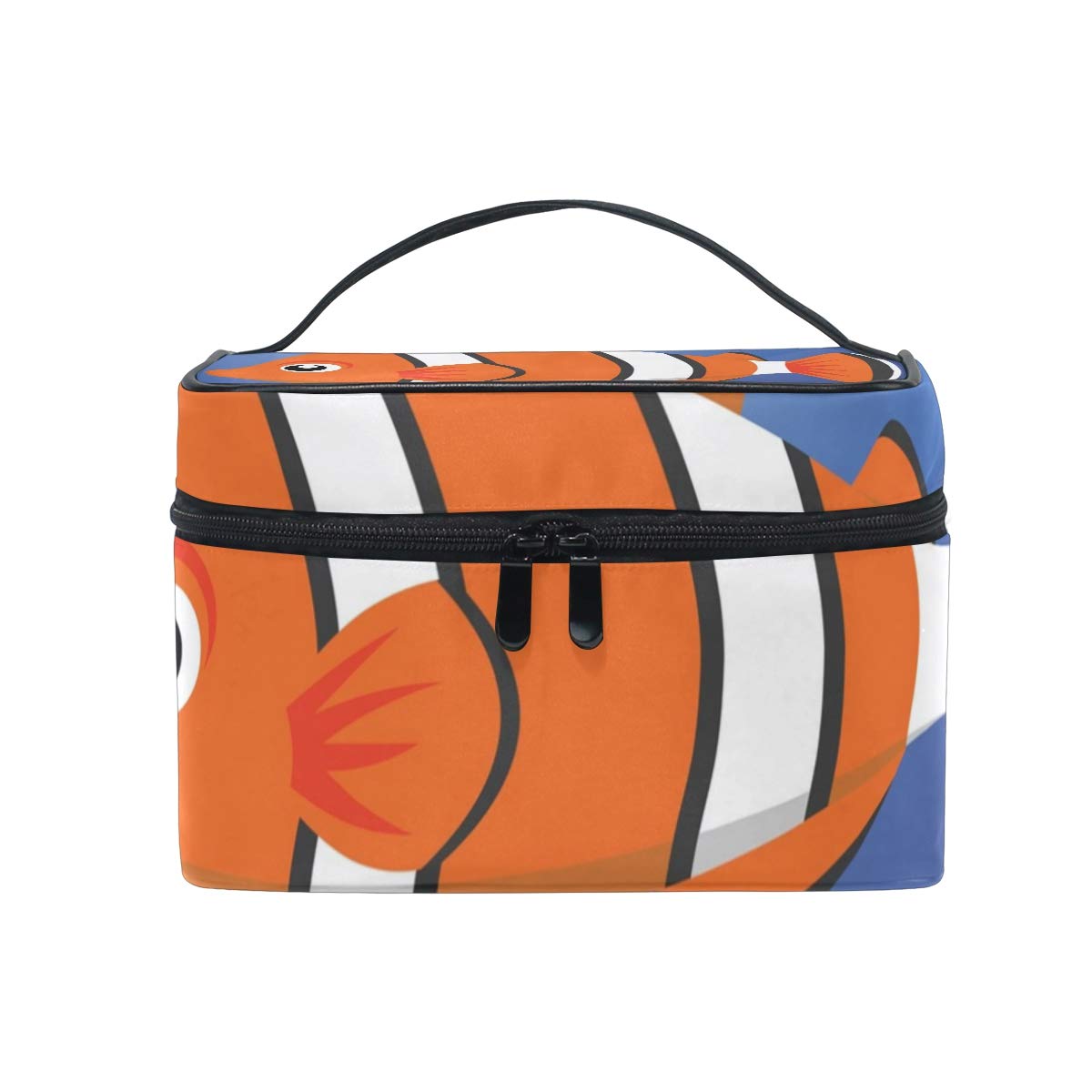 Makeup Organizer A Clown Fish Womens Zip Toiletry Bag Large Case Cosmetic Bags