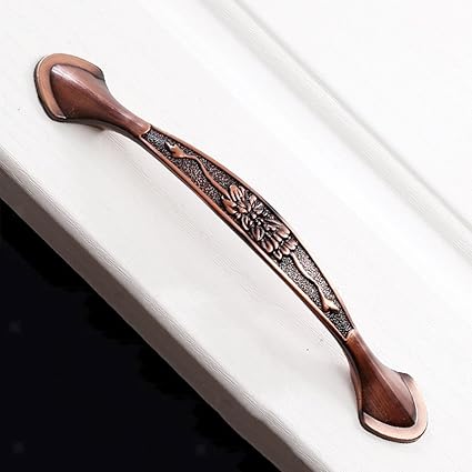 ELECTROPRIME 154mm Brass Mini Jewelry Box Drawer Cupboard Cabinet Handle Pull Knob-Copper