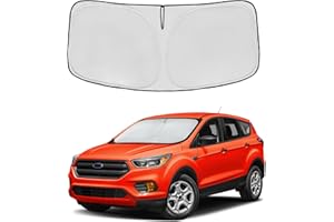 AUYNEAS Windshield Sun Shade for Ford Escape 2013-2019 Double Layer 240T Front Window Shade Custom Fit Sun Visor Foldable Shade Blocks UV Rays Summer Must Have Car Accessories (Escape 2013-2019)