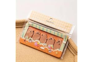 150 Pcs Pet Theme Cute Sticky Notes, Page Flags Index Tabs, Fun Aesthetic Stationery, Office Gift Idea Supplies - Brown