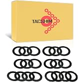 TACSHIM Black Coated 1/2&rdquo;x28 Barrel Shim Kit for .223 5.56 (20 Pack) Black