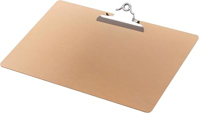 Q-Connect A3 Masonite Clipboard with Heavy Duty Clip Brown