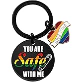 Yoxiumi Funny Gay Keychain Gay Pride Gifts LGBT Keychain Lesbian Gift Valentines Day Christmas Birthday Gifts