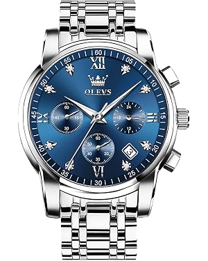 OLEVS Men's Analog Quartz Chronograph Watch