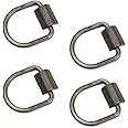 DC Cargo Weld-On D-Ring Tie-Down Anchors – 3/8" (4 Pack) Heavy-Duty Forged Steel with 9,000 lb. ABS – Rotating D-Rings Secure & Durable for Trailers, Trucks, Warehouses, Docks