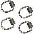 DC Cargo Weld-On D-Ring Tie-Down Anchors – 3/8" (4 Pack) Heavy-Duty Forged Steel with 9,000 lb. ABS – Rotating D-Rings Secure