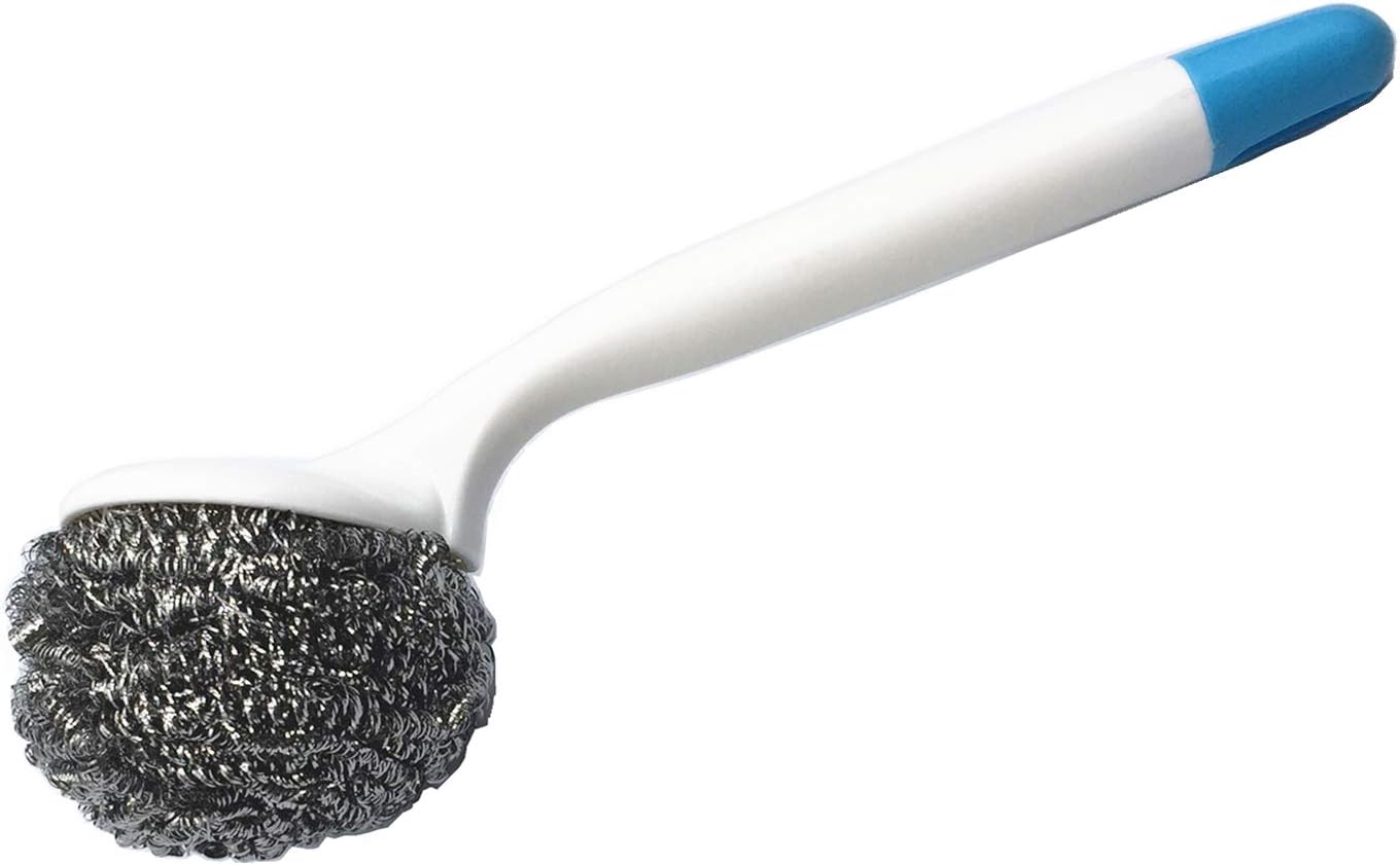 Aiboco Stainless Steel Sponge Brush with Comfortable Handle