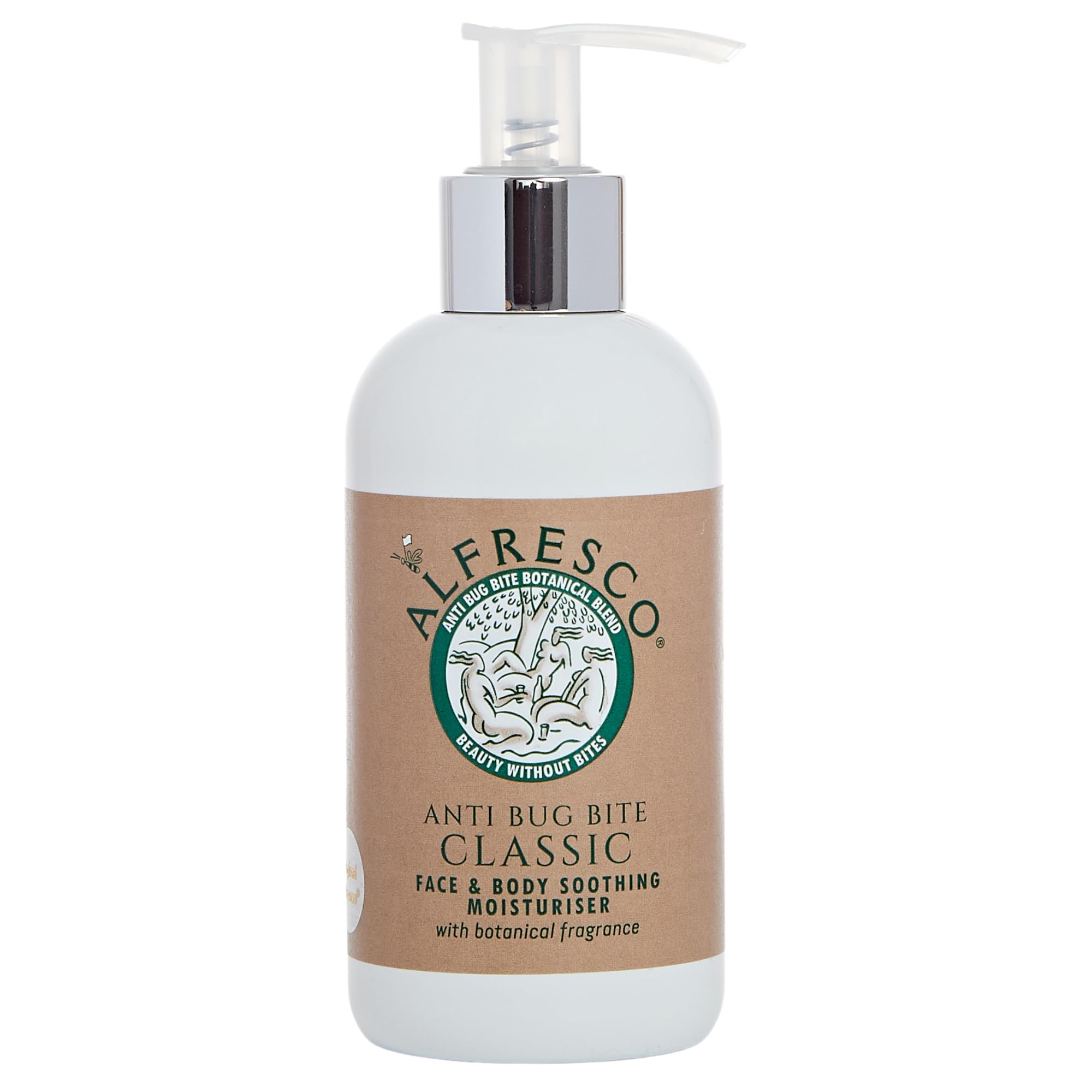 Alfresco - Classic, Anti Bug Bite Face & Body Soothing Moisturiser with Botanicals - DEET-Free Bug Repellent for Sensitive Skin with Mosquito Bite Relief (200 ml)