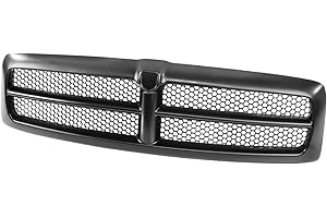CarPartsDepot Sport Package Front Grille Black Honey Comb Mesh Grill 1999-2001 Compatible for DODGE Ram 1500 Sport CH1200245 QR33DX8AE