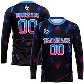 Custom Long Sleeve Basketball Soccer Football Shooting T-Shirt for Adults and Kids