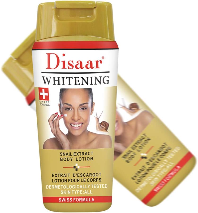 DISAAR BEAUTY Disaar Whitening Cream Face Body Legs Knees Private Swiss Formula Essense 250Ml (Snail Extract)