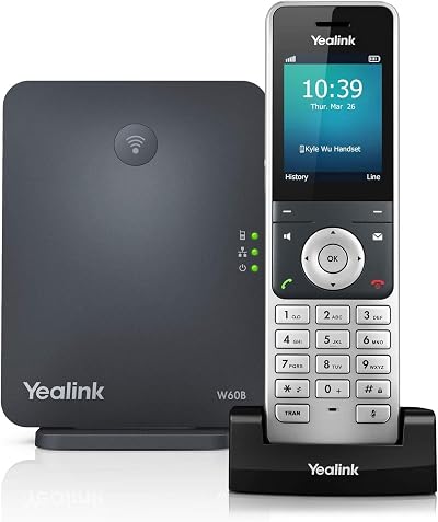 Yealink W60P IP DECT Bundle with W56H Handset and W60B Base Silver/Black