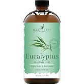 Handcraft Blends Eucalyptus Essential Oil in Glass Bottle - Huge 16 Fl Oz | 100% Pure &amp; Natural, Steam Distilled, Premium Grade for Diffuser, Aromatherapy, Skin, Massage, Candle &amp; Soap Making Fragrance