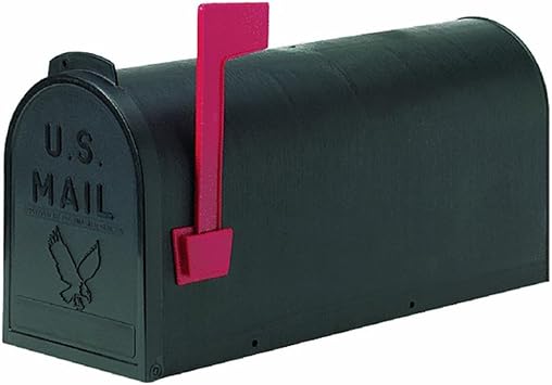 Flambeau t r4501bl standard classic mailbox rural style 1 black Flambeau 1 Black Poly Mailbox For Sale Online