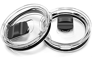 ANLVICO 20 oz Tumbler Lid for YETI Magnetic Slider Replacement Lids 2Pack, Compatible for Yeti 20 oz Tumbler, 10/24 oz Mug, 10 oz Lowball, Travel Spill Proof Cup Lids Covers